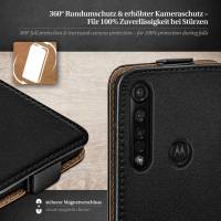 moex Flip Case für Motorola Moto G8 Plus – PU Lederhülle mit 360 Grad Schutz, klappbar