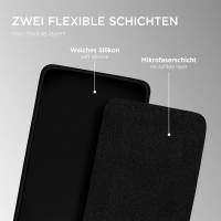 ONEFLOW Soft Case für Samsung Galaxy A72 – weiche Handyhülle aus Silikon mit Kameraschutz