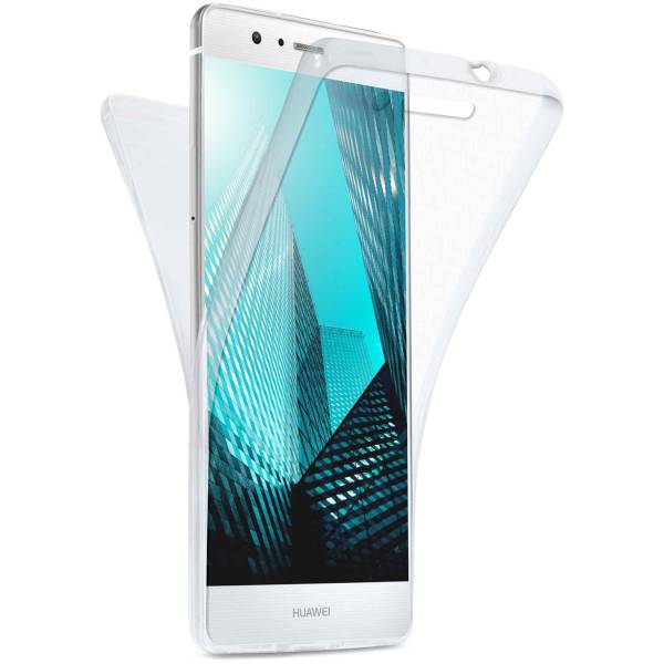 Für Huawei P9 Lite | Beidseitige, klare Silikonhülle | DOUBLE CASE