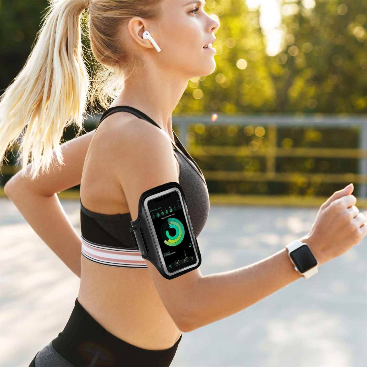 ONEFLOW Workout Case für Honor 90 Lite – Handy Sport Armband zum Joggen und Fitness Training