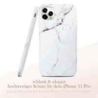 ONEFLOW Sense Case für Apple iPhone 11 Pro Designer Hülle aus Silikon, Marmor Muster Handyhülle