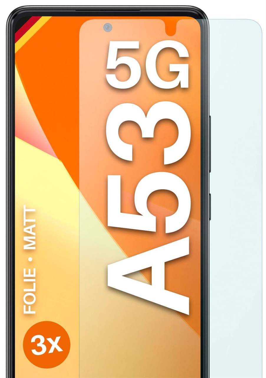 moex FlexProtect Matt für Samsung Galaxy A53 5G – Anti Reflex Schutzfolie für besten Displayschutz, Matt