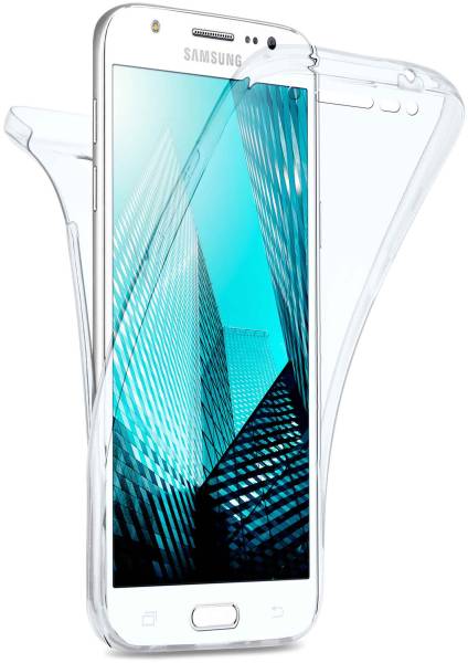 moex Double Case für Samsung Galaxy J5 (2015) – 360 Grad Hülle aus Silikon, Rundumschutz beidseitig