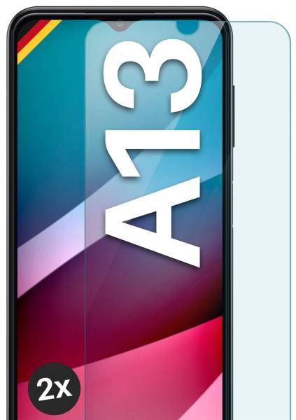 moex ShockProtect Klar für Samsung Galaxy A13 (4G) – Panzerglas für kratzfesten Displayschutz, Ultra klar