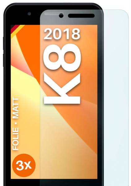 moex FlexProtect Matt für LG K8 (2018) – Anti Reflex Schutzfolie für besten Displayschutz, Matt