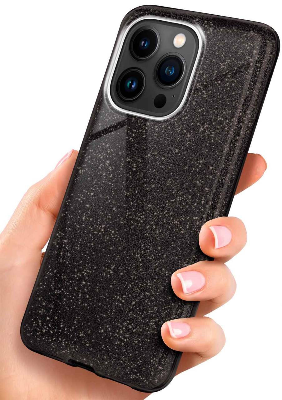 ONEFLOW Glitter Case für Apple iPhone 14 Pro Max – Glitzer Hülle aus TPU, designer Handyhülle