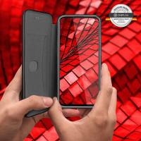 ONEFLOW Business Case für Motorola Moto G8 Power – Klappbare Handytasche mit Kartenfach und Ständer
