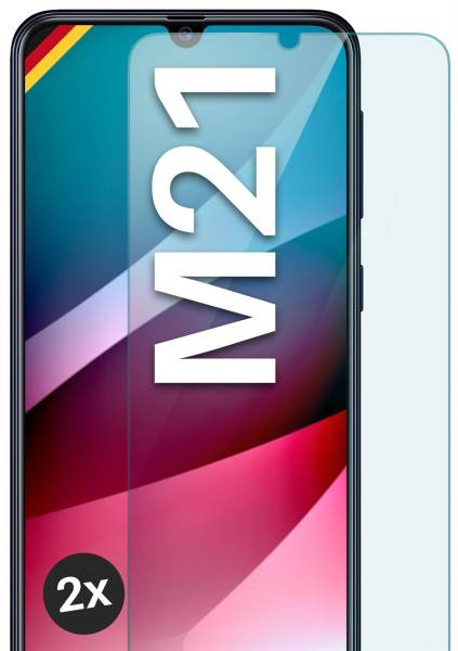 moex ShockProtect Klar für Samsung Galaxy M21 – Panzerglas für kratzfesten Displayschutz, Ultra klar