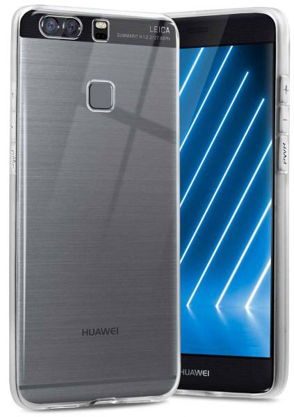 ONEFLOW Clear Case für Huawei P9 – Transparente Hülle aus Soft Silikon, Extrem schlank