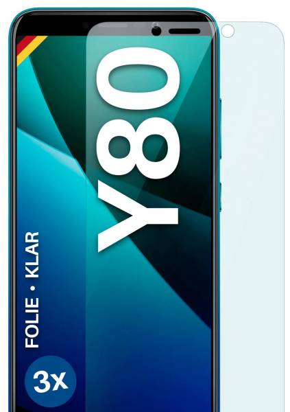 moex FlexProtect Klar für Wiko Y80 – Schutzfolie für unsichtbaren Displayschutz, Ultra klar