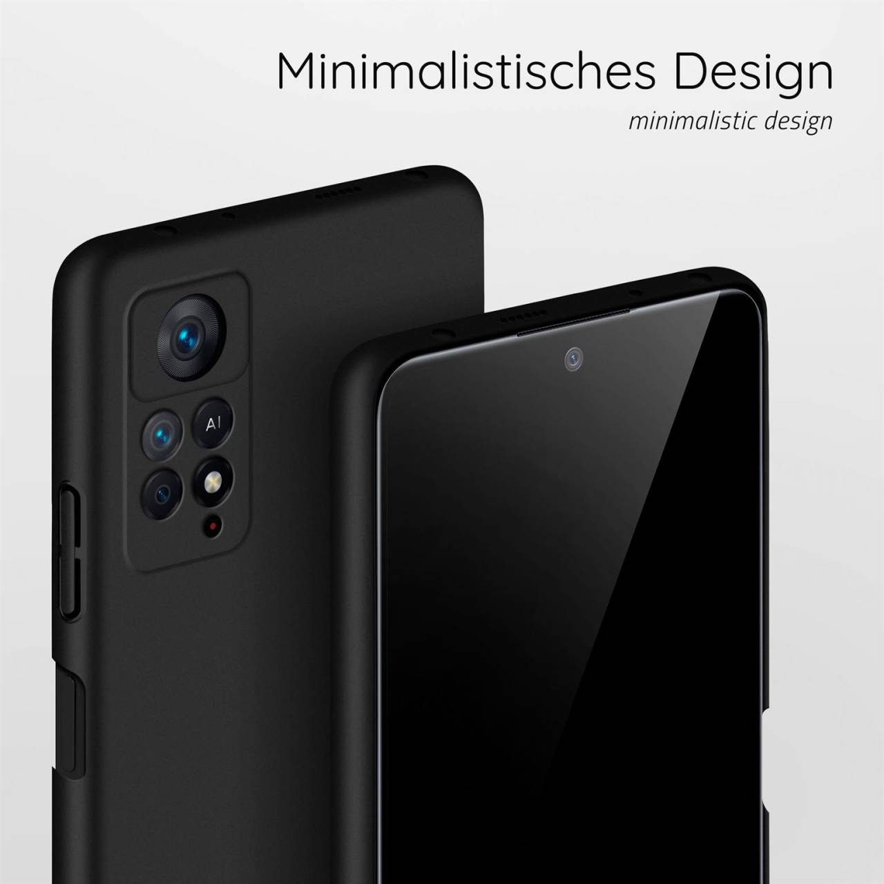 moex Alpha Case für Xiaomi Redmi Note 11 Pro 5G – Extrem dünne, minimalistische Hülle in seidenmatt
