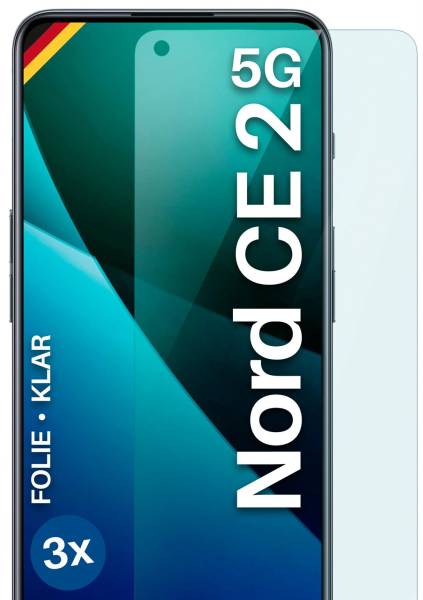 moex FlexProtect Klar für OnePlus Nord CE 2 5G – Schutzfolie für unsichtbaren Displayschutz, Ultra klar