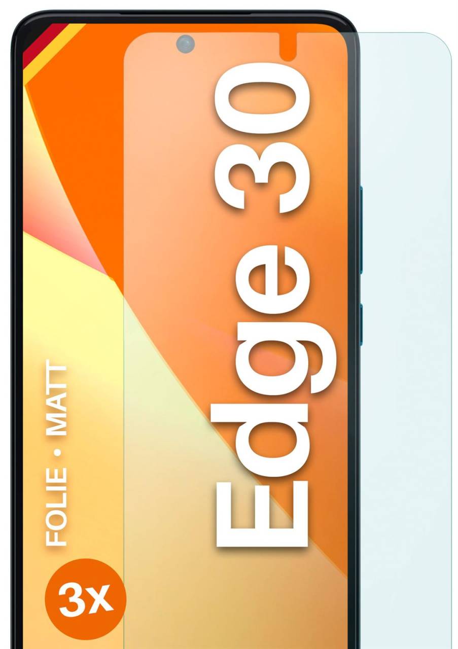 moex FlexProtect Matt für Motorola Edge 30 – Anti Reflex Schutzfolie für besten Displayschutz, Matt