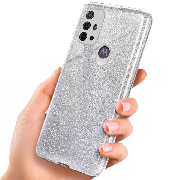 ONEFLOW Glitter Case Motorola Moto G10 mit Glitzer Look