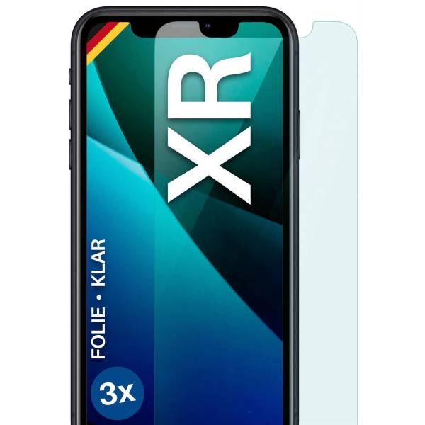 moex FlexProtect Klar für Apple iPhone XR – Schutzfolie für unsichtbaren Displayschutz, Ultra klar