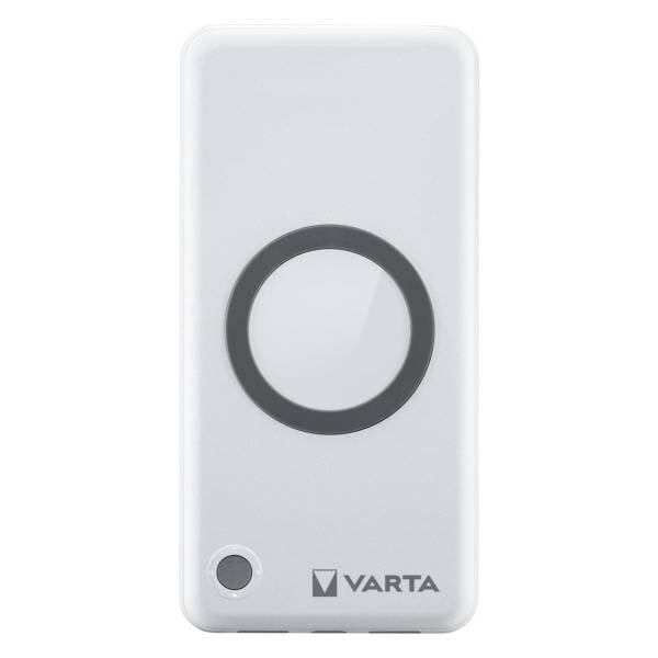 VARTA Powerbank – 2x USB-A + 1x USB-C bidirektional für Smartphones und andere Geräte, mit Qi-Charging, 10000 mAh