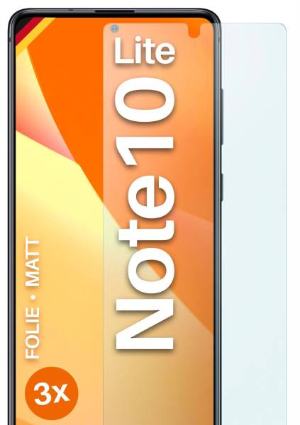 moex FlexProtect Matt für Samsung Galaxy Note 10 Lite – Anti Reflex Schutzfolie für besten Displayschutz, Matt