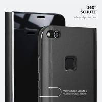 moex Void Case für Huawei P10 Lite – Klappbare 360 Grad Schutzhülle, Hochglanz Klavierlack Optik