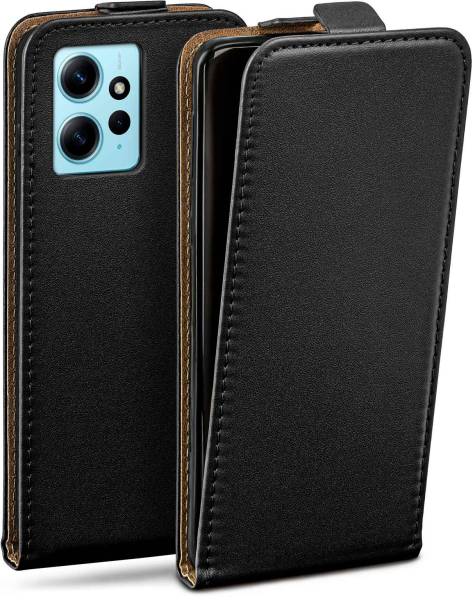 moex Flip Case für Xiaomi Redmi Note 12 (4G) – PU Lederhülle mit 360 Grad Schutz, klappbar