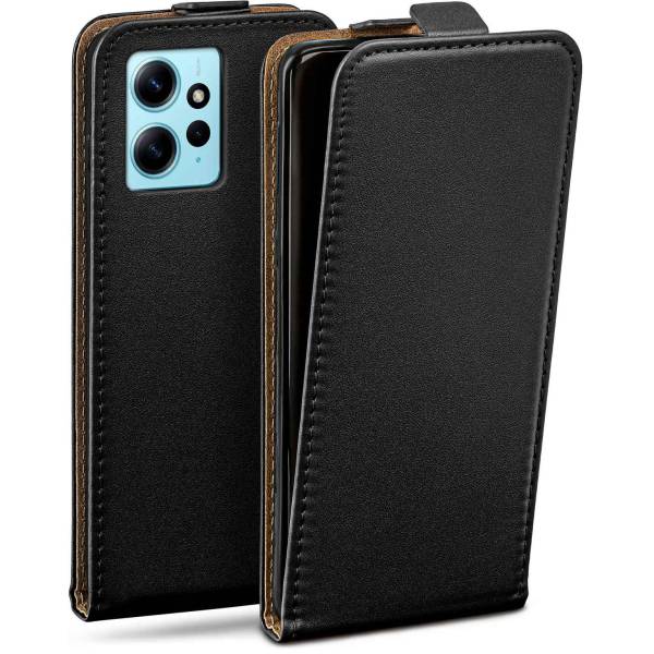 moex Flip Case für Xiaomi Redmi Note 12 (4G) – PU Lederhülle mit 360 Grad Schutz, klappbar