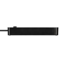 brennenstuhl Ecolor Steckdosenleiste – 4-fach mit 2 USB-Ladebuchsen und Schalter