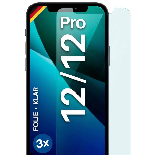 moex FlexProtect Klar für Apple iPhone 12 Pro – Schutzfolie für unsichtbaren Displayschutz, Ultra klar