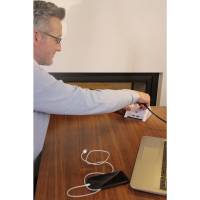brennenstuhl Desktop-Power Steckdosenleiste 2-fach – Tischsteckdose mit Gummifüßen und 2 USB-Ports