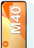 moex FlexProtect Matt für Samsung Galaxy M40 – Anti Reflex Schutzfolie für besten Displayschutz, Matt