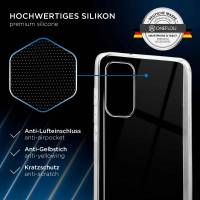 ONEFLOW Clear Case für Samsung Galaxy S20 5G – Transparente Hülle aus Soft Silikon, Extrem schlank