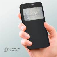 moex Focus Case für Samsung Galaxy S8 Plus – Klapphülle mit Sichtfenster – Handytasche mit Rundumschutz