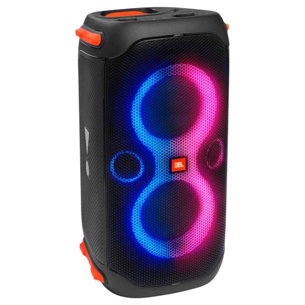 JBL PartyBox 110 – Rollbare Musikbox mit Akku für Outdoor-Events, spritzwassergeschützte Bluetooth Box