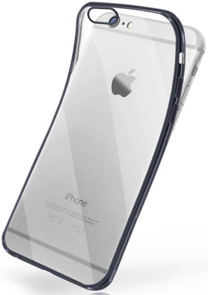 moex Chrome Case für Apple iPhone 6 – Handy Bumper mit Chrom Rand – Transparente Hülle