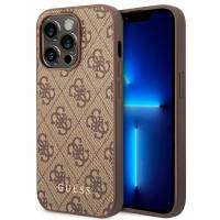 Guess 4G Metal Gold Logo Case iPhone 14 Pro Max – Hardcase, robust und kompatibel mit kabellosem Laden