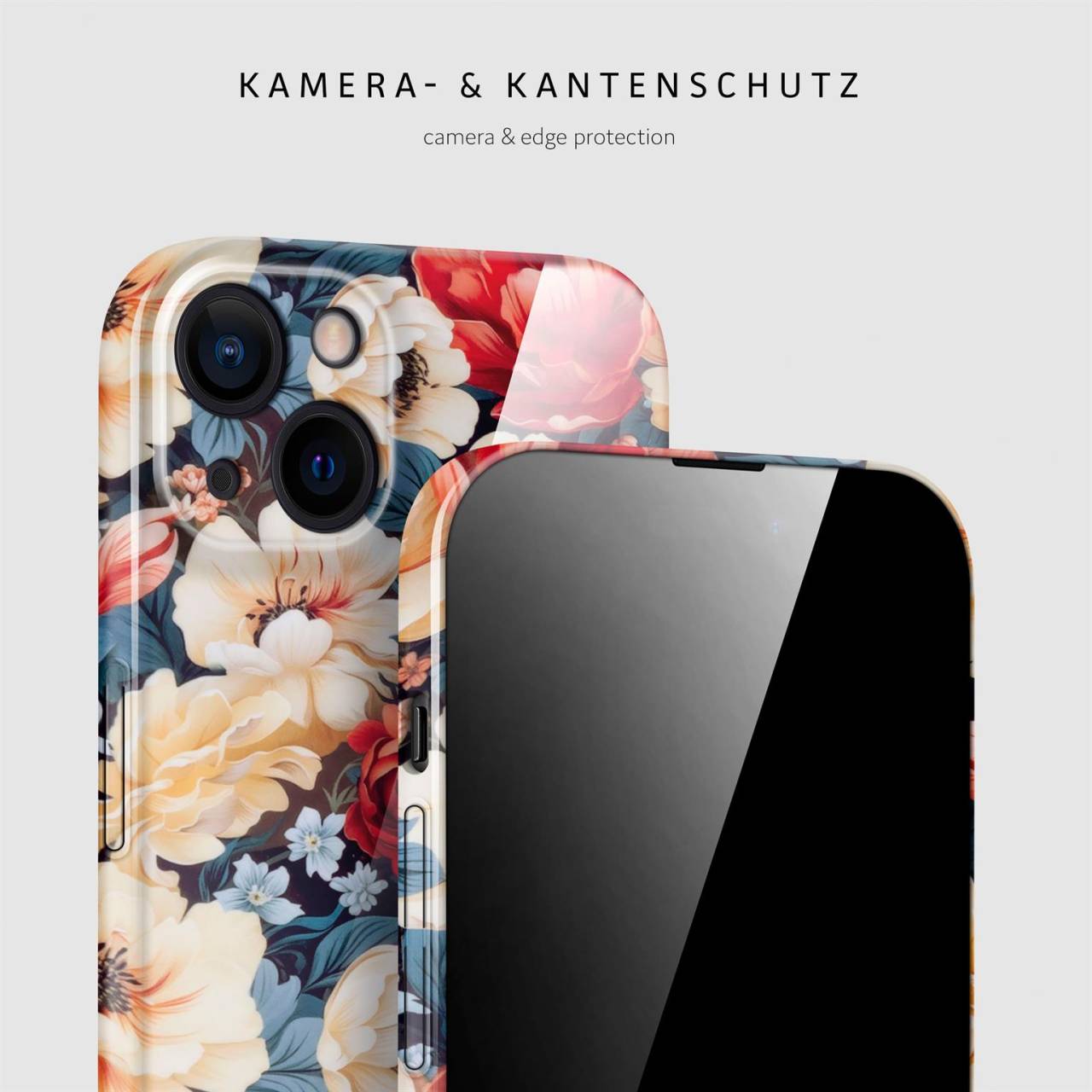 ONEFLOW Flower Cover iPhone 15 Blumen Muster