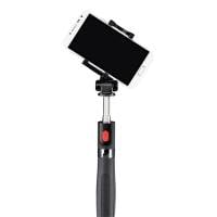 Hama Funstand 57 – Selfie-Stick mit Bluetooth Auslöser und erweiterbarer Teleskopstange bis 57 cm