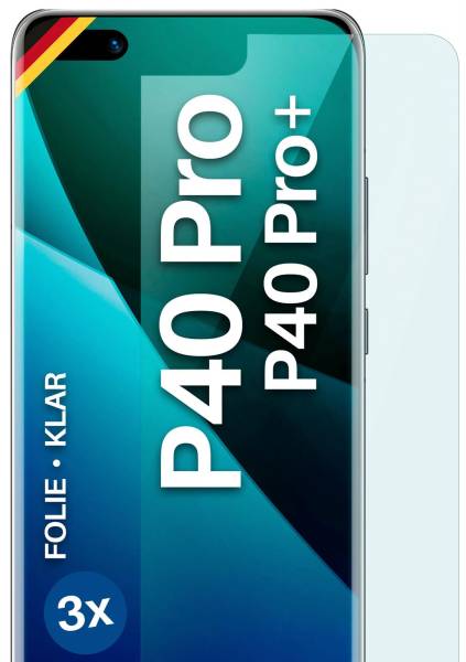 moex FlexProtect Klar für Huawei P40 Pro Plus – Schutzfolie für unsichtbaren Displayschutz, Ultra klar