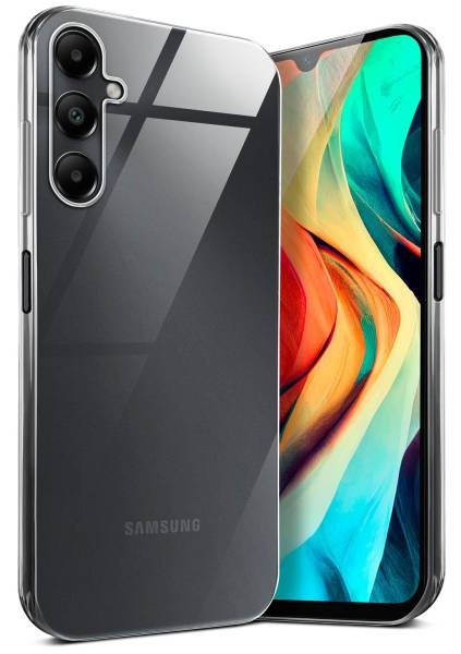 moex Aero Case für Samsung Galaxy A05s – Durchsichtige Hülle aus Silikon, Ultra Slim Handyhülle