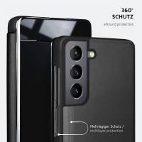 moex Void Case für Samsung Galaxy S21 Plus – Klappbare 360 Grad Schutzhülle, Hochglanz Klavierlack Optik