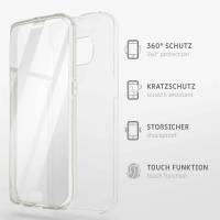 ONEFLOW Touch Case für Samsung Galaxy S21 – 360 Grad Full Body Schutz, komplett beidseitige Hülle