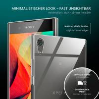 moex Aero Case für Sony Xperia XA1 Plus – Durchsichtige Hülle aus Silikon, Ultra Slim Handyhülle
