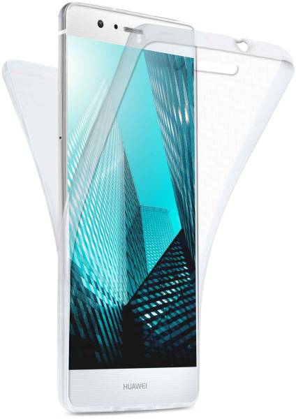 moex Double Case für Huawei P9 Lite – 360 Grad Hülle aus Silikon, Rundumschutz beidseitig