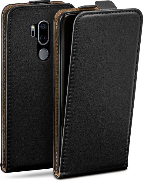 moex Flip Case für LG G7 Fit – PU Lederhülle mit 360 Grad Schutz, klappbar