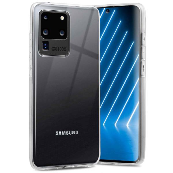 ONEFLOW Clear Case für Samsung Galaxy S20 Ultra 5G – Transparente Hülle aus Soft Silikon, Extrem schlank