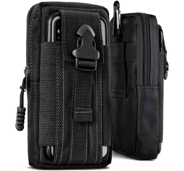 ONEFLOW Survival Case für Volla Phone 22 – Handy Gürteltasche aus Oxford Nylon mit Karabiner