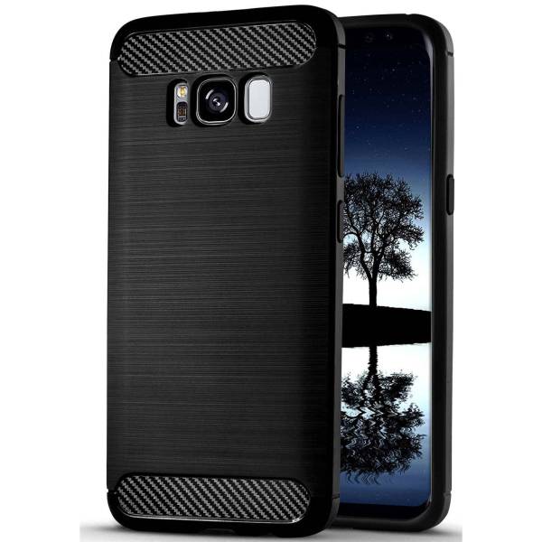 ONEFLOW Shift Case für Samsung Galaxy S8 – Handyhülle aus robustem TPU in Carbon- & brushed Alu-Optik