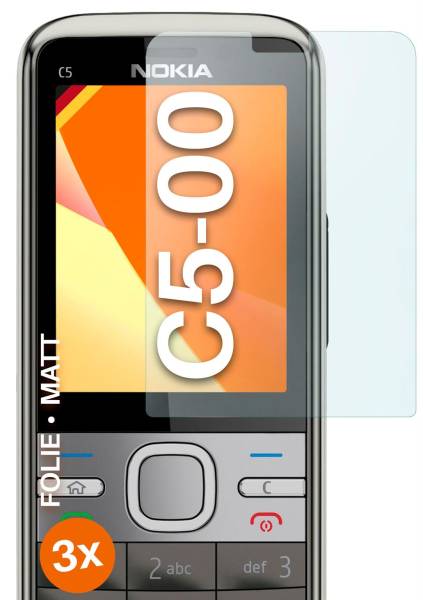 moex FlexProtect Matt für Nokia C5-00 – Anti Reflex Schutzfolie für besten Displayschutz, Matt