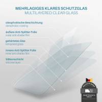 moex ShockProtect Klar für Sony Xperia 10 – Panzerglas für kratzfesten Displayschutz, Ultra klar
