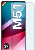 moex ShockProtect Klar für Samsung Galaxy M51 – Panzerglas für kratzfesten Displayschutz, Ultra klar