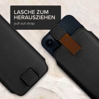 ONEFLOW Liberty Bag für Samsung Galaxy S5 Mini – PU Lederhülle mit praktischer Lasche zum Herausziehen