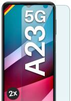 moex ShockProtect Klar für Samsung Galaxy A23 5G – Panzerglas für kratzfesten Displayschutz, Ultra klar